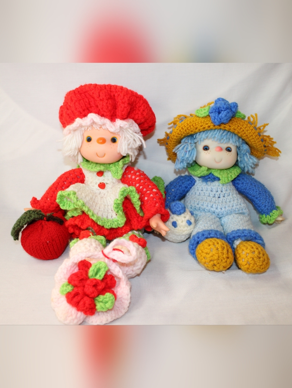 Vintage Lollipop Lane Strawberry Shortcake & Blueberry Muffin Inspired Dolls